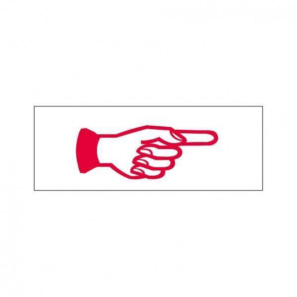 Right Hand Sign Stock Stamp OS-26, 38x14mm